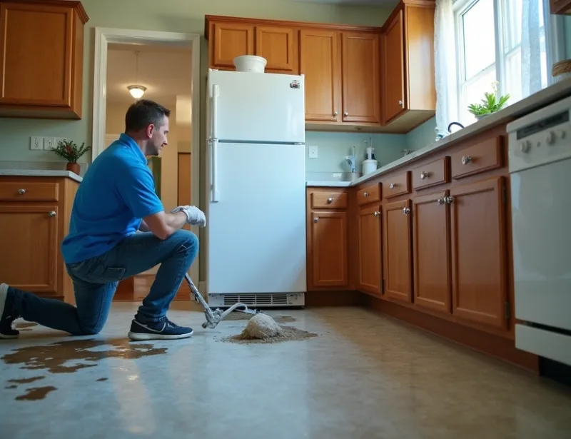 Ice Maker Line Leak Water Removal in Weston, FL